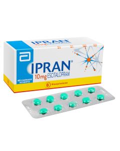 Ipran - 10mg Escitalopram - 40 Comprimidos Recubiertos