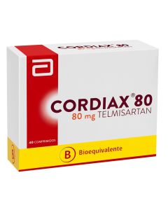 Cordiax - 80mg Telmisartán - 40 Comprimidos Recubiertos