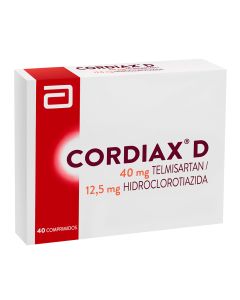 Cordiax D 40/12,5 - 40 Comprimidos Recubiertos
