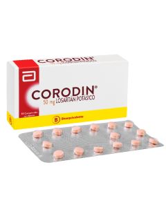 Corodin - 50mg Losartán Potásico - 30 Comprimidos Recubiertos