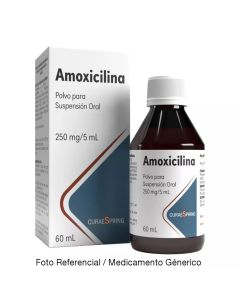 Amoxicilina 250mg/5ml 60mL polvo para suspensión oral