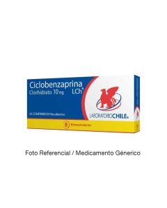 Ciclobenzaprina 10mg 20 comprimidos recubiertos