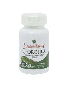 Clorofila - 50mg Clorofila - 120 Cápsulas Blandas