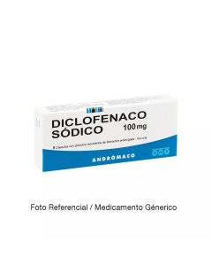 Diclofenaco 100mg - 8 Cápsulas con Gránulos Recubiertos de Liberación Prolongada