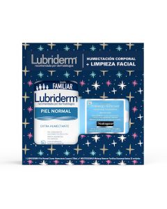 Lubriderm Piel Normal 750ml + Makeup Remover 25 toallitas