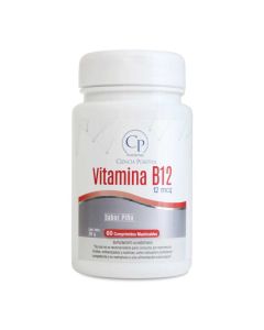 Vitaminas B12 sabor piña 12mcg 60 comprimidos masticables